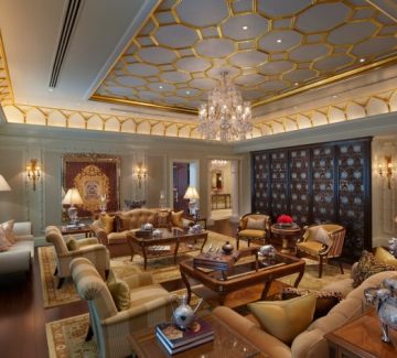 Leela Palace – New Delhi - Maharaja Suite Sitting Room